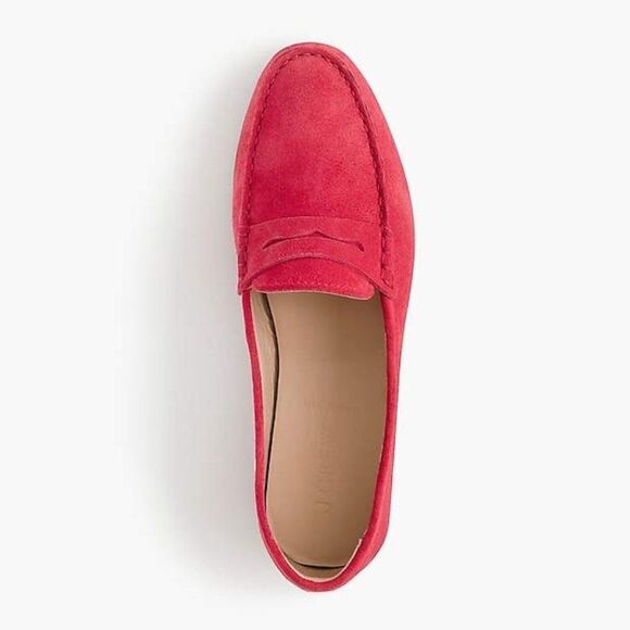 J. Crew 'James' Suede Loafers - Soft Fuchsia - Picture 1 of 14